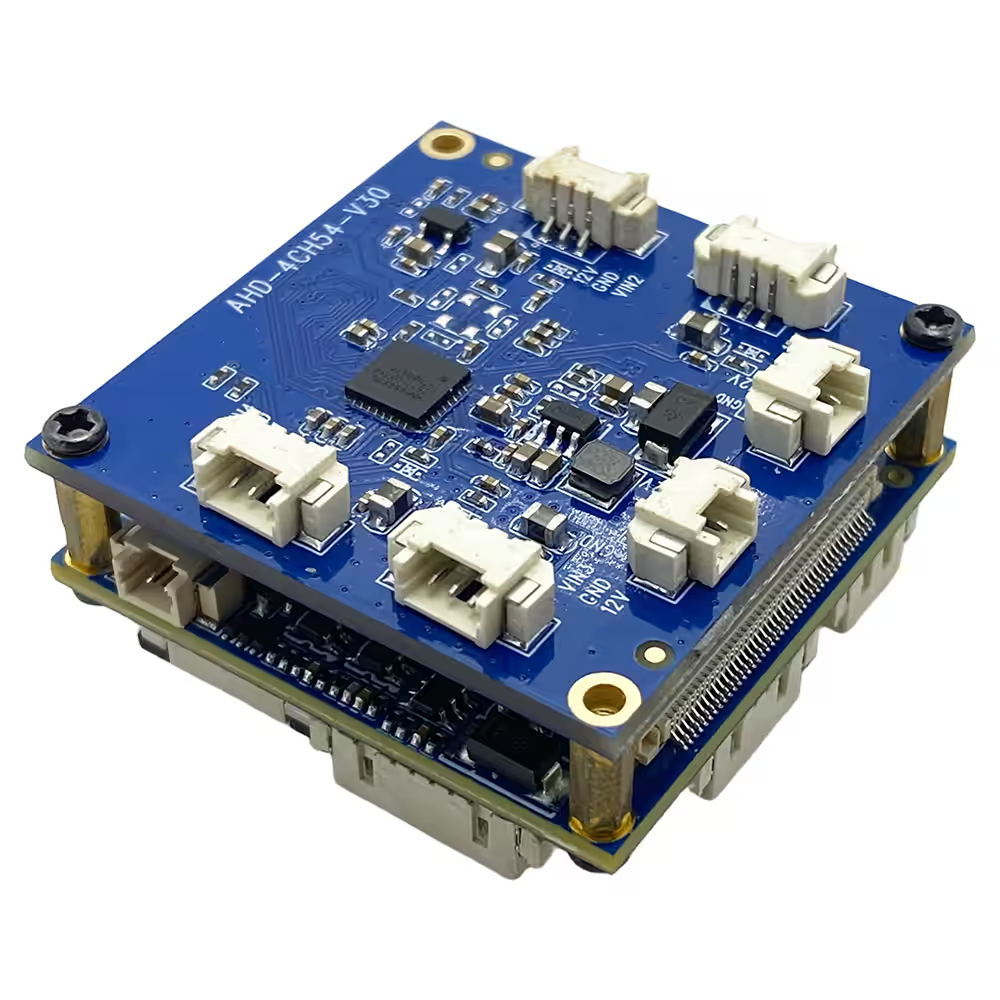 4-Channel AHD/CVBS to IP Ethernet Video Encoder Board – H.265 H.264 RTSP ONVIF