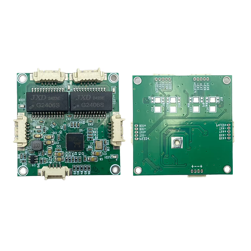 4-Port 10/100Mbps Embedded Ethernet Switch Module, 38×38mm Mini PCBA