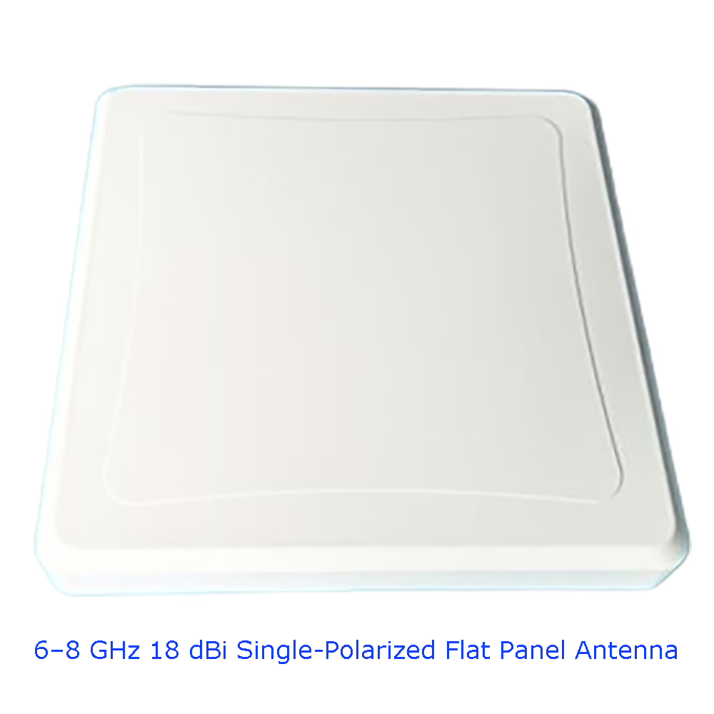 6–8 GHz 18 dBi High-Gain Flat Panel Directional Antenna