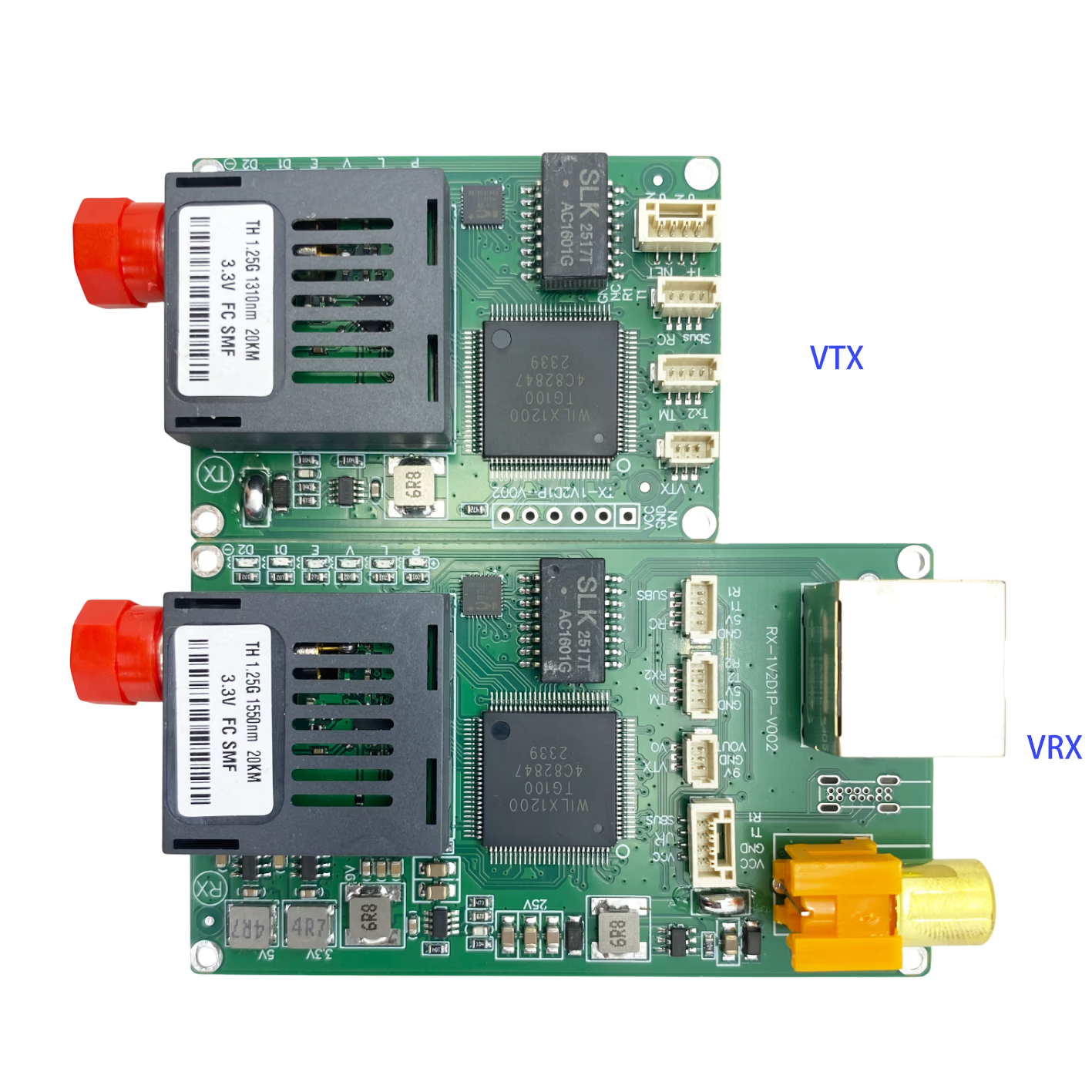 FPV Analog Video Data over Fiber Module CVBS TTL SBUS Ethernet 20Km