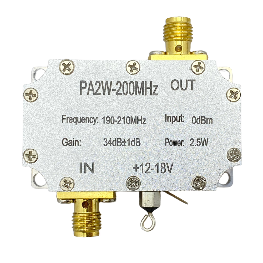 RF Power Amplifier Module, 2W, 200MHz