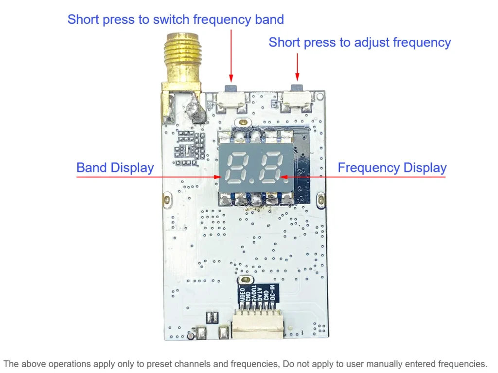 Ultra-Wideband FPV VRX Receiver 200-7500MHz Custom Frequency UART Controlled Analog Video Receiver