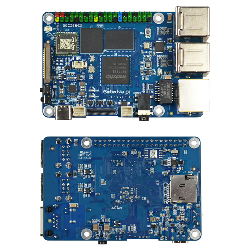 RV1126B AI Vision Board with 3 TOPS NPU – EPI_1B